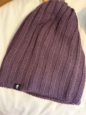 Women’s The North Face Purple Ribbed  Knit Beanie